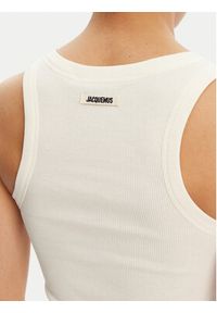 JACQUEMUS Top 241JS158-2032 Écru Regular Fit. Materiał: bawełna #5