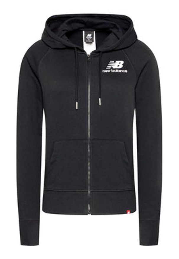 New Balance Bluza Essentials WJ03530 Czarny Relaxed Fit. Kolor: czarny. Materiał: syntetyk