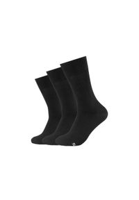 skechers - Skarpetki sportowe męskie 3pk Men's Basic Socks. Kolor: czarny. Materiał: bawełna, poliamid, elastan