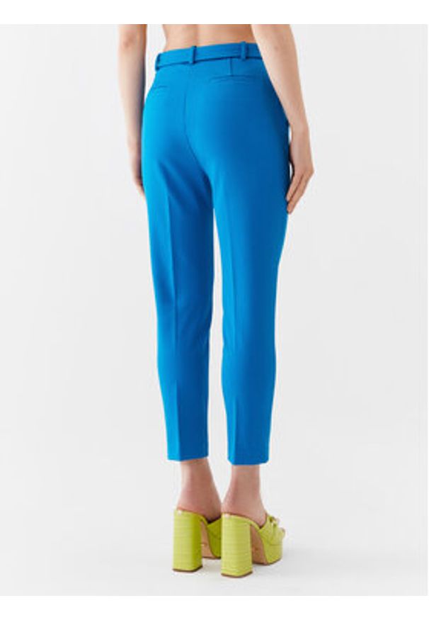 Pinko Spodnie materiałowe 100309 A0KD Niebieski Regular Fit. Kolor: niebieski. Materiał: syntetyk