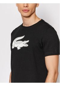 Lacoste T-Shirt TH2042 Czarny Regular Fit. Kolor: czarny. Materiał: bawełna #3