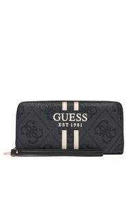 Guess Duży Portfel Damski Laurell II Slg SWOS74 59146 Czarny. Kolor: czarny. Materiał: skóra
