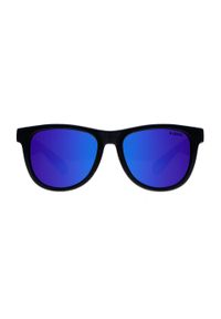 Okulary przeciwsłoneczne unisex OPC LIFESTYLE IBIZA Matt Black Blue Revo + etui. Kolor: czarny, niebieski, wielokolorowy