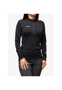 Bluza damska bez kaptura Mammut Aenergy ML Half Zip Pull. Typ kołnierza: bez kaptura. Kolor: czarny