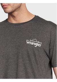 Wrangler T-Shirt WC5EGEB00 112326370 Szary Regular Fit. Kolor: szary. Materiał: bawełna #5