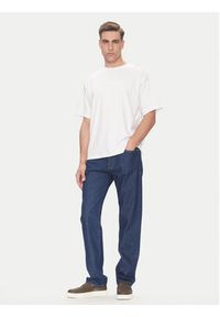 Calvin Klein T-Shirt LV04LC206G Biały Relaxed Fit. Kolor: biały. Materiał: bawełna
