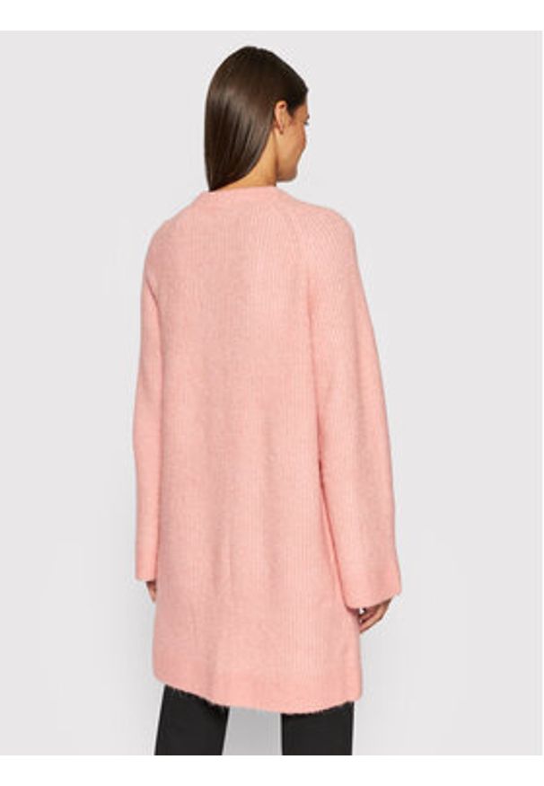 YAS Kardigan Alva 26023556 Różowy Relaxed Fit. Kolor: różowy. Materiał: syntetyk