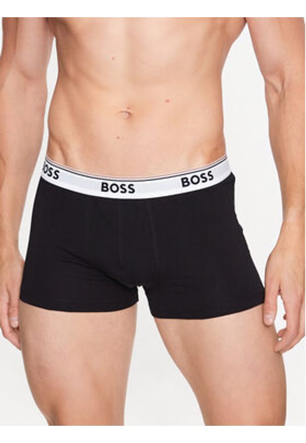 BOSS - Boss Komplet 3 par bokserek Power 50475274 Czarny. Kolor: czarny. Materiał: bawełna
