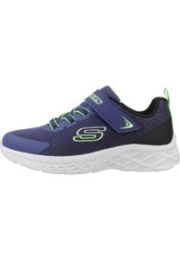 skechers - Tenisówki Skechers Model 403924l Kolor Niebieski. Zapięcie: rzepy. Kolor: niebieski. Materiał: syntetyk, tkanina, materiał. Szerokość cholewki: normalna. Model: Skechers Sport. Sport: turystyka piesza