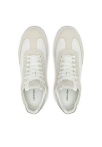 Calvin Klein Sneakersy Cupsole Lace Up - Lth Sue Mix HW0HW02435 Beżowy. Kolor: beżowy. Materiał: skóra #6