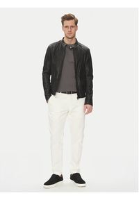 Serge Pariente Kurtka skórzana Leni Czarny Slim Fit. Kolor: czarny. Materiał: skóra #6