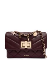 Aldo Torebka Alnilamm 14143909 Bordowy. Kolor: czerwony. Materiał: skórzane