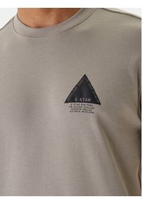 G-Star RAW - G-Star Raw T-Shirt D28593-C812 Beżowy Regular Fit. Kolor: beżowy. Materiał: bawełna #5