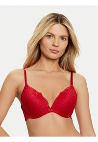 Hunkemöller Biustonosz z fiszbiną Marine 300245 Czerwony. Kolor: czerwony. Materiał: syntetyk