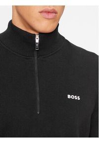 BOSS - Boss Sweter Ever-X_Qz 50498518 Czarny Regular Fit. Kolor: czarny. Materiał: bawełna