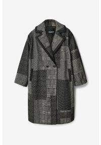 Desigual płaszcz damski kolor szary przejściowy. Kolor: szary #2