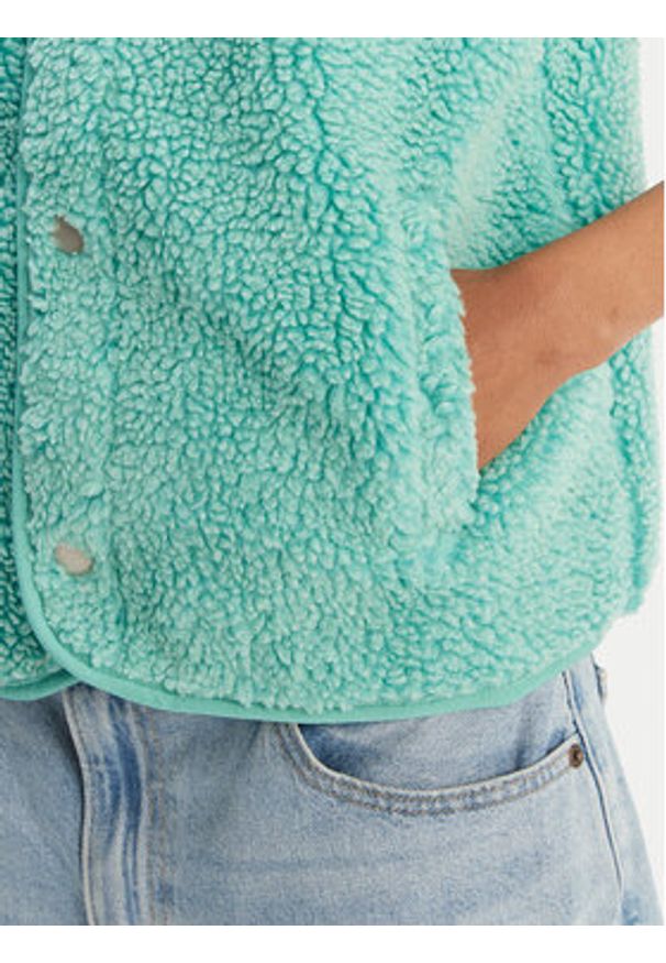 Roxy Bezrękawnik Iconic Twon Vest ERJPF03235 Zielony Regular Fit. Kolor: zielony. Materiał: syntetyk. Długość rękawa: bez rękawów