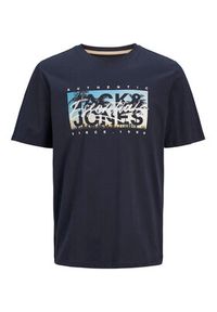 Jack & Jones - Jack&Jones T-Shirt Colton 12268438 Granatowy Standard Fit. Kolor: niebieski. Materiał: bawełna #4