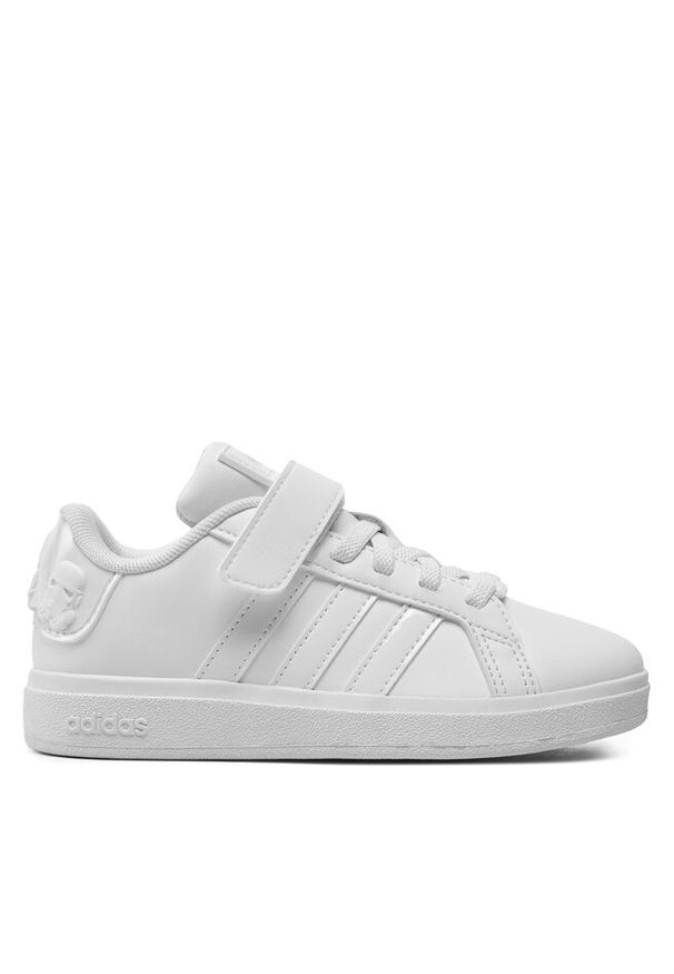 Adidas - Sneakersy adidas. Kolor: biały. Wzór: motyw z bajki