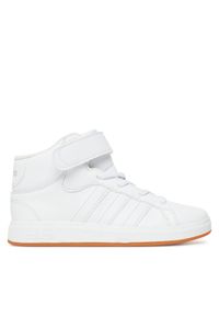 Adidas - adidas Sneakersy Grand Court Mid K JR0803 Biały. Kolor: biały. Materiał: skóra