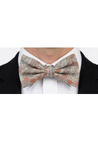 Męska Mucha w Komplecie z Poszetką - Chattier - Blada Pomarańcza. Styl: sportowy, elegancki #3