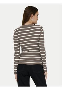 only - ONLY Sweter Louisa 15344579 Brązowy Slim Fit. Kolor: brązowy. Materiał: syntetyk #5