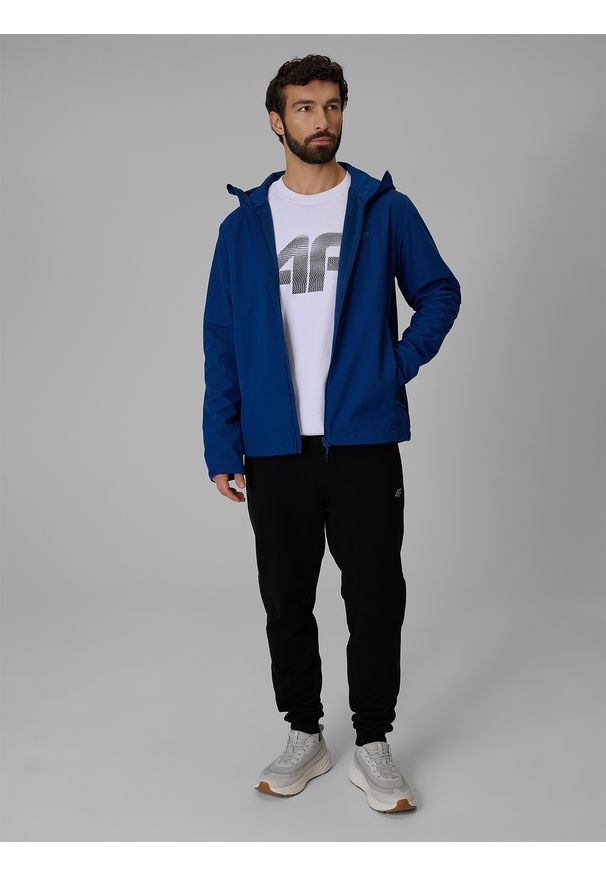 4f - 4F Kurtka softshell membrana 5000 męska - granatowa S. Kolor: niebieski. Materiał: softshell