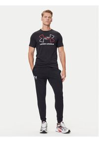 Under Armour Spodnie dresowe Ua Rival Terry Jogger 1380843-001 Czarny Fitted Fit. Kolor: czarny. Materiał: bawełna #4