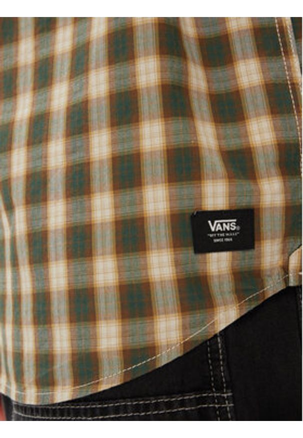 Vans Koszula Hadley Ss Woven VN000G76 Écru Regular Fit. Materiał: bawełna