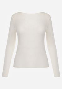 Renee - Beżowy Bluzka Longsleeve z Wiskozy i Kaszmiru Unelle. Kolor: beżowy. Materiał: wiskoza, kaszmir. Długość rękawa: długi rękaw. Styl: klasyczny #6