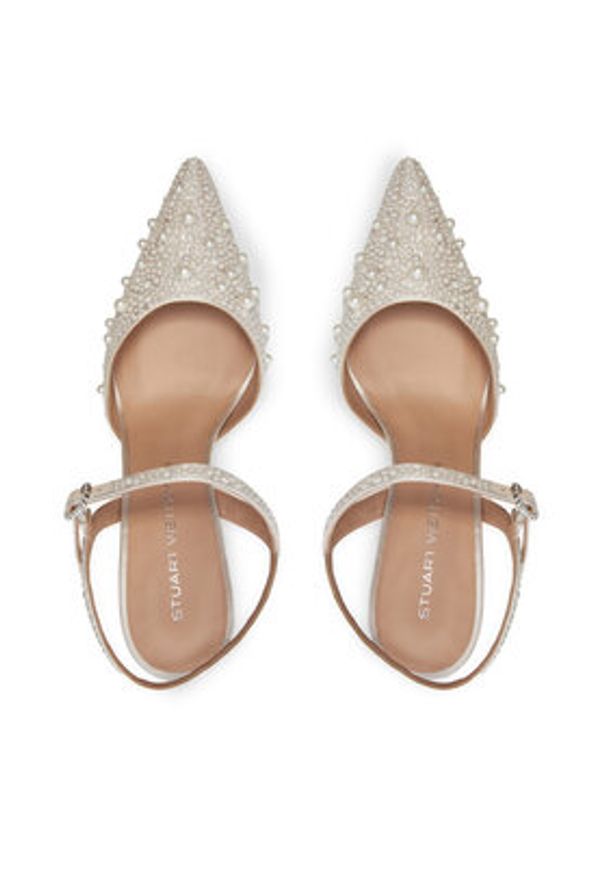 Stuart Weitzman Sandały Bliss 85 Pump SI822 Biały. Kolor: biały. Materiał: materiał