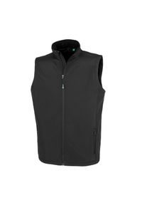 RESULT - Ocieplacz na ciało z recyklingu Result Softshell. Kolor: czarny. Materiał: softshell. Długość rękawa: bez rękawów #1