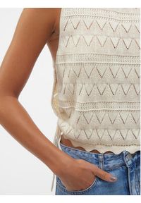 Vero Moda Top Bali 10302924 Écru Regular Fit. Materiał: bawełna