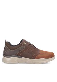 Rieker Sneakersy B5000-23 Brązowy. Kolor: brązowy. Materiał: nubuk, skóra #1