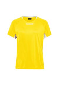 Koszulka sportowa z krótkim rękawem damska Hummel Core Team Jersey Woman S/S. Kolor: żółty. Materiał: jersey. Długość rękawa: krótki rękaw. Długość: krótkie #1