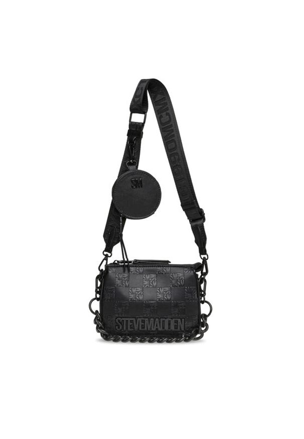 Steve Madden Torebka Bminiroy Crossbody SM13001086-02002-BBL Czarny. Kolor: czarny. Materiał: skórzane