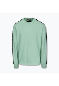 PITBULL - Bluza męska Pitbull Tape Nugget Crewneck Sweatshirt. Kolor: zielony. Sport: fitness