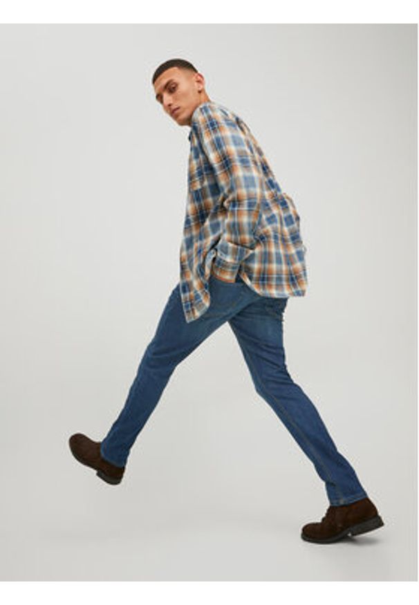 Jack & Jones Jeansy Glenn 12224987 Granatowy Slim Fit. Kolor: niebieski