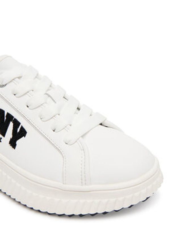 DKNY Sneakersy Leon K1533693 Biały. Kolor: biały. Materiał: skóra