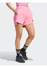 Adidas - adidas Szorty sportowe Z.N.E. IN5148 Różowy Loose Fit. Kolor: różowy. Materiał: bawełna