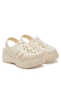 Adidas - adidas Sandały adilette Platform JP7159 Beżowy. Kolor: beżowy. Materiał: syntetyk. Obcas: na platformie #3