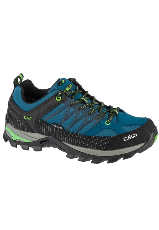 CMP - Buty trekkingowe męskie, Rigel Low. Kolor: niebieski. Materiał: guma, tkanina, zamsz, materiał, syntetyk