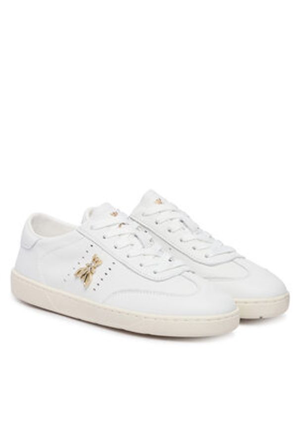 Patrizia Pepe Sneakersy PPJ361.06 Biały. Kolor: biały. Materiał: skóra