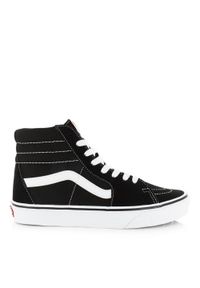 Buty do chodzenia unisex Vans SK8HI. Okazja: na co dzień. Kolor: czarny. Materiał: syntetyk, tkanina, skóra, materiał. Sport: turystyka piesza