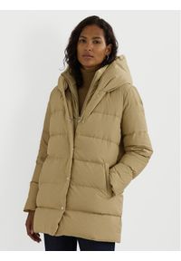 Lauren Ralph Lauren - LAUREN RALPH LAUREN Płaszcz zimowy 297962420003 Beżowy Oversize. Kolor: beżowy. Materiał: syntetyk. Sezon: zima