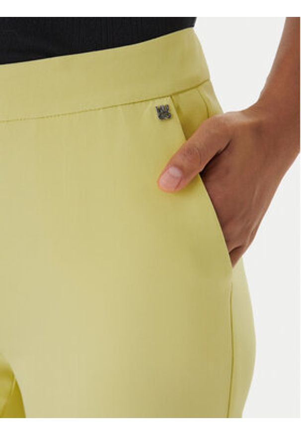Hugo - HUGO Spodnie materiałowe Hagonia-1 50539991 Żółty Slim Fit. Kolor: żółty. Materiał: syntetyk