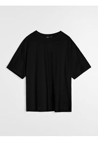 Sinsay - Bawełniana koszulka basic - czarny. Kolor: czarny. Materiał: bawełna #1