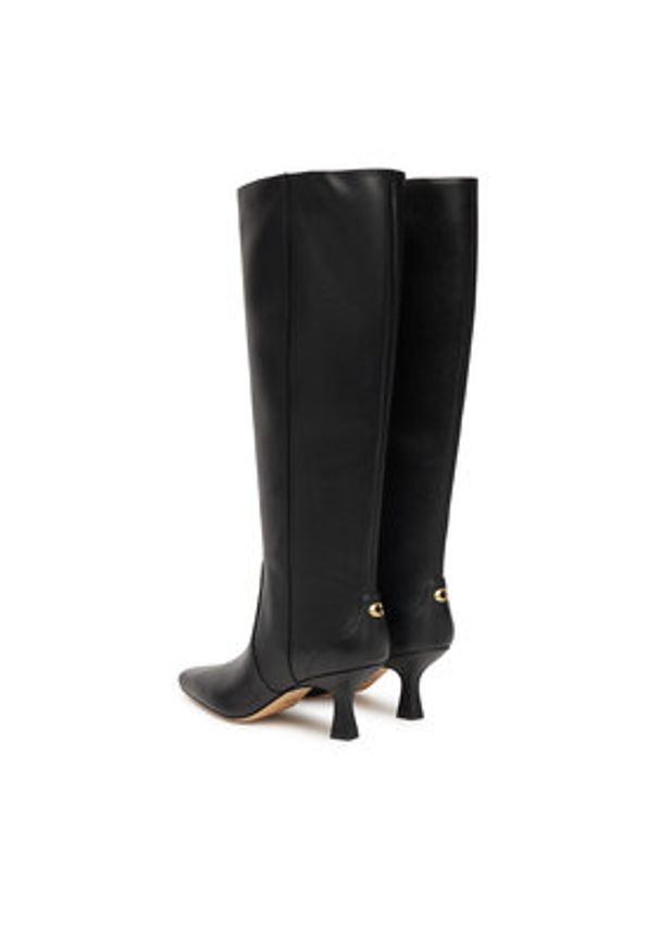 Coach Kozaki CBP30 Czarny. Kolor: czarny. Materiał: skóra