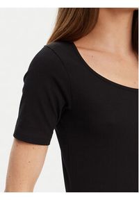 United Colors of Benetton - United Colors Of Benetton T-Shirt 3FJHD401P Czarny Slim Fit. Kolor: czarny. Materiał: bawełna #2