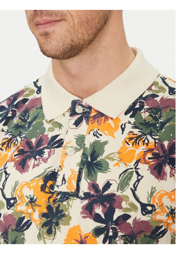 Blend Polo 20718253 Beżowy Regular Fit. Typ kołnierza: polo. Kolor: beżowy. Materiał: bawełna